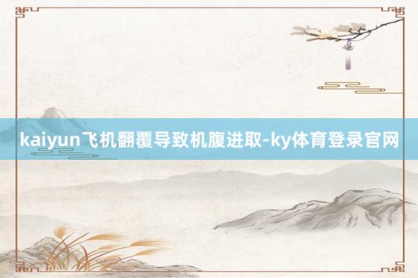 kaiyun飞机翻覆导致机腹进取-ky体育登录官网